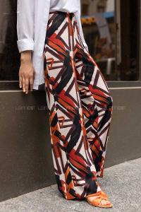 Modalamelif Bel Lastikli Bürümcük Kumaş Salaş Pantolon