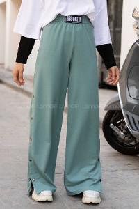 Modalamelif Brooklyn Yanı Çıtçıtlı Eşofman Çağla Yeşili