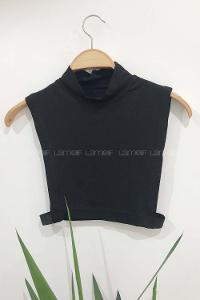 Modalamelif Düz Renk Sıfır Kol İçlik Siyah