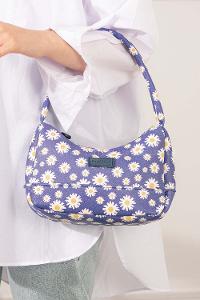 Modalamelif Tek Gözlü Papatya Baget Çanta Mor