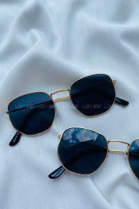 Modalamelif Peli Siyah Gold Çerçeve Gözlük