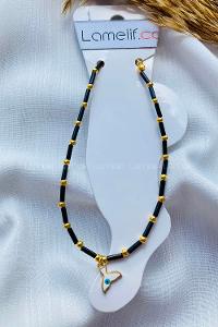 Modalamelif Siyah Boncuk Halhal