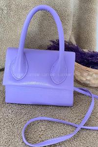 Modalamelif Kapak Kilitlih Hilton Çanta Lila