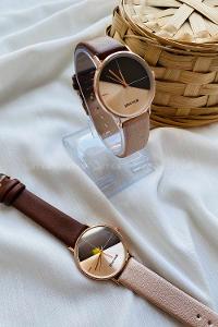 Modalamelif Saga Kahverengi Blok Renk Saat