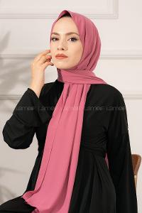 Modalamelif Fuşya Medine İpeği Şal