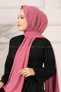 Modalamelif Fuşya Medine İpeği Şal