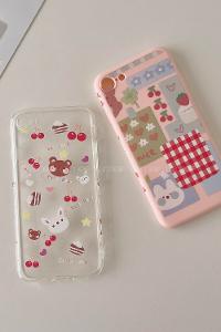 Modalamelif ıPhone 7/8 Baskılı Telefon Kılıfı Pudra