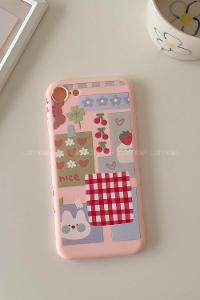 Modalamelif ıPhone 7/8 Baskılı Telefon Kılıfı Pudra