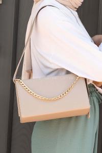 Mink Buckle Skin Hand Bag Bag