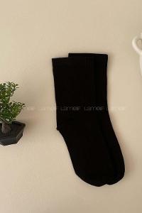 Lamelif Kolej Çorap Siyah