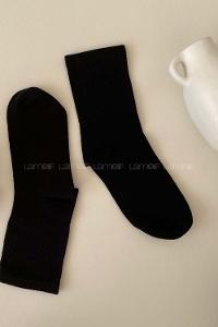 Lamelif Kolej Çorap Siyah