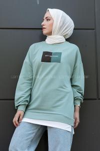 Modalamelif Etek Garnili Sweat Mint