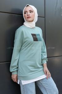 Modalamelif Etek Garnili Sweat Mint