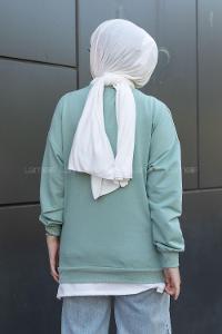Modalamelif Etek Garnili Sweat Mint