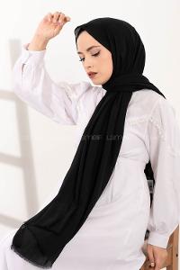 Modalamelif Organik Pamuk Şal Siyah