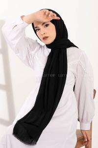 Modalamelif Organik Pamuk Şal Siyah