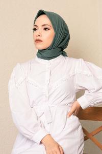 Modalamelif Ayrobin Pamuk Eşarp Pastel Yeşil