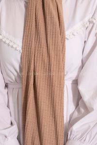 Modalamelif Compy Penye Şal Koyu Vizon