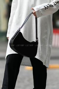 Lamelif Baget Omuz Çanta Siyah