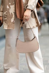 Lamelif Baget Omuz Çanta Vizonrengi