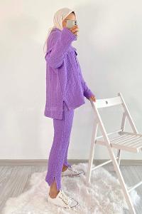 Modalamelif Kapak Cepli İkili Takım Mor