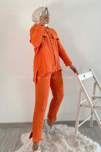 Modalamelif Kapak Cepli İkili Takım Oranj