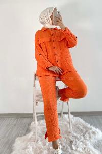 Modalamelif Kapak Cepli İkili Takım Oranj
