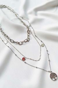 Modalamelif 3Lü Yaşam Ağacı Detaylı Kolye