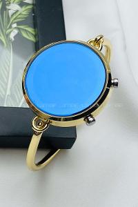 Modalamelif Gold Kelepçe Bileklik Saat