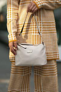 Modalamelif Change Üç Bölmeli Saten Çanta Krem