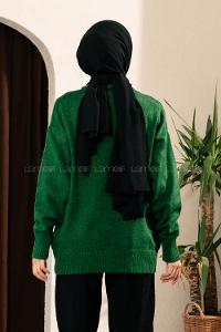 Modalamelif Çift Cepli Yarım Balıkçı Yaka Kazak Haki