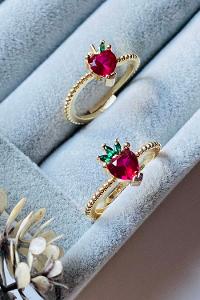 Modalamelif Çilek Meyveli Yüzük