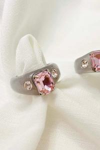 Modalamelif Gri Akrilik Yüzük