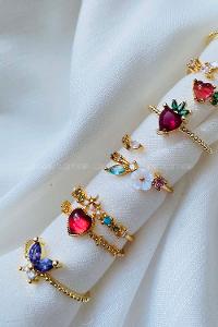 Modalamelif Mor Kelebek Yüzük