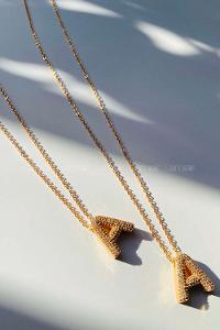 Modalamelif Tombul A Harfli Kolye