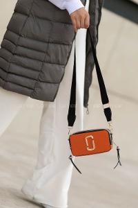 Lamelif Iki Gözlü Cepli Omuz Çapraz Çanta Oranj