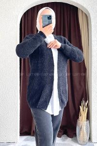 Modalamelif Oversize Model Yumoş Hırka Siyah