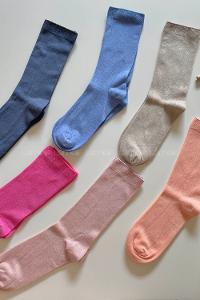 Modalamelif Bambu Dikişsiz Çok Renkli Soket Çorap 6lı Paket