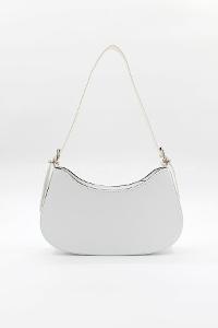 White Buckle Skin Hand Bag Bag