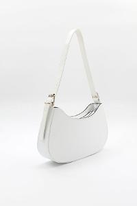 White Buckle Skin Hand Bag Bag