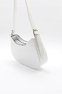 White Buckle Skin Hand Bag Bag