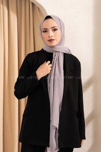 Modalamelif Comfort Şal Gümüş Gri