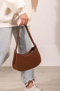 Lamelif Baget Omuz Kadın Çanta Taba