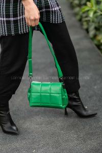 Green Buckle Skin Hand Bag Bag