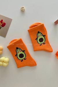 Lamelif Turuncu Avakado Çorap