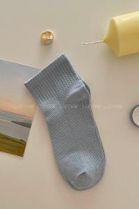 Lamelif Yarım Kolej Çorap Bebe Mavi