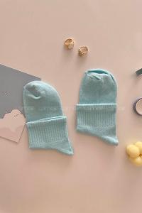 Lamelif Yarım Kolej Çorap Mint