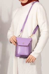 Modalamelif  Messenger Model Çanta Lila