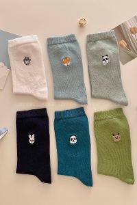 Modalamelif Sevimli Hayvan Çorapları 6lı Set