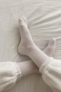 Lamelif Beyaz Kolej Çorap